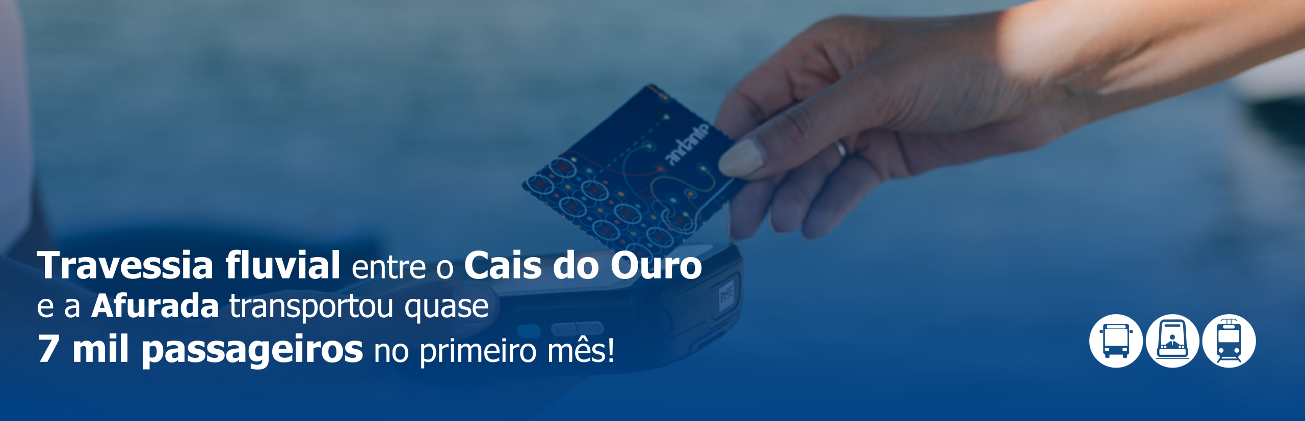 Travessia fluvial entre o Cais do Ouro e a Afurada transportou quase 7 mil passageiros no primeiro mês