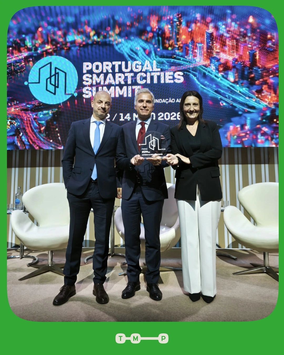 Aplicação ANDA da TMP vence prémio de mobilidade sustentável e inteligente